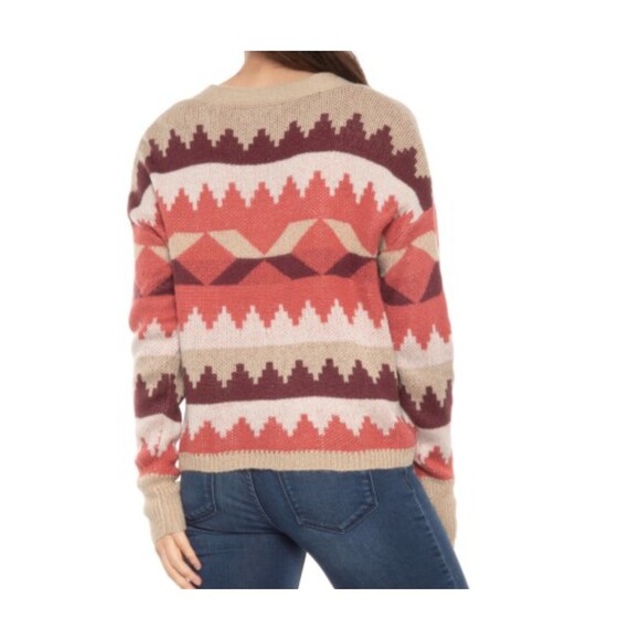 Women's Plus Size 2x Cardigan Sweater C&C California Aztec - Picture 6 of 12